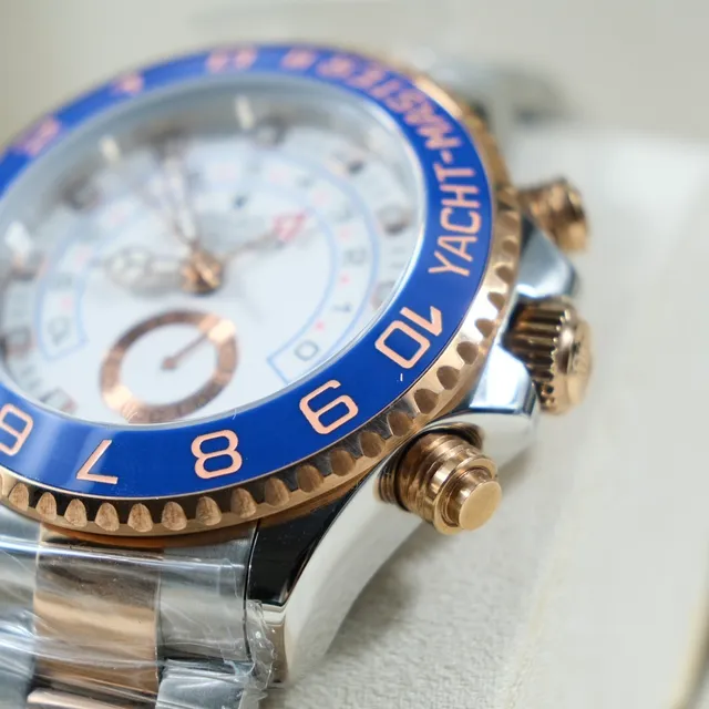 Rolex Yacht-Master II Bézel Bleu Bi-couleur Montre Mécanique 8