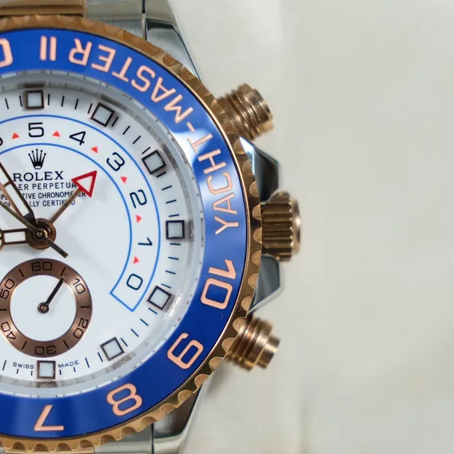 Rolex Yacht-Master II Bézel Bleu Bi-couleur Montre Mécanique 9