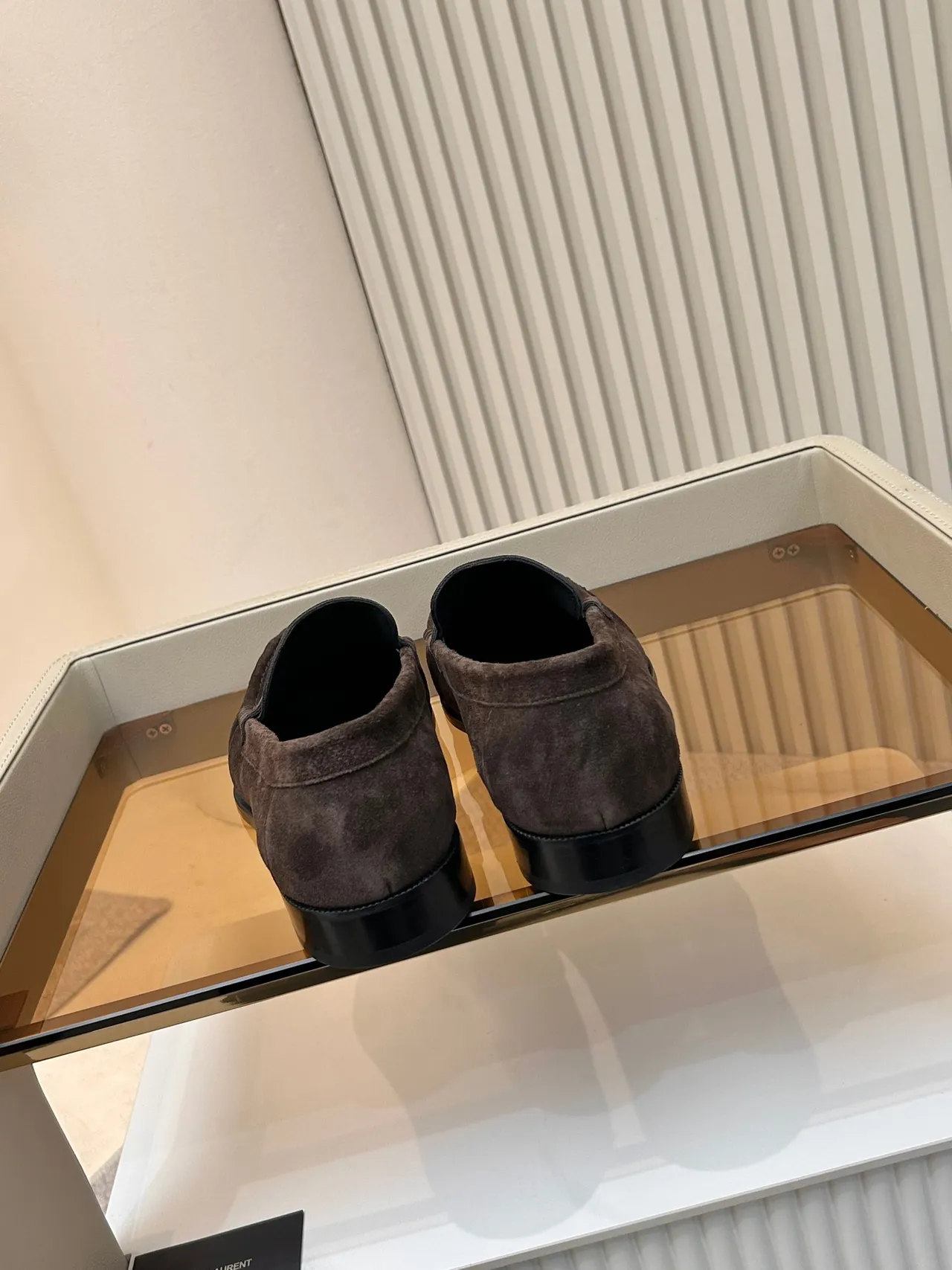 Saint Laurent Classic Loafer Mocassins Daim Marron 3