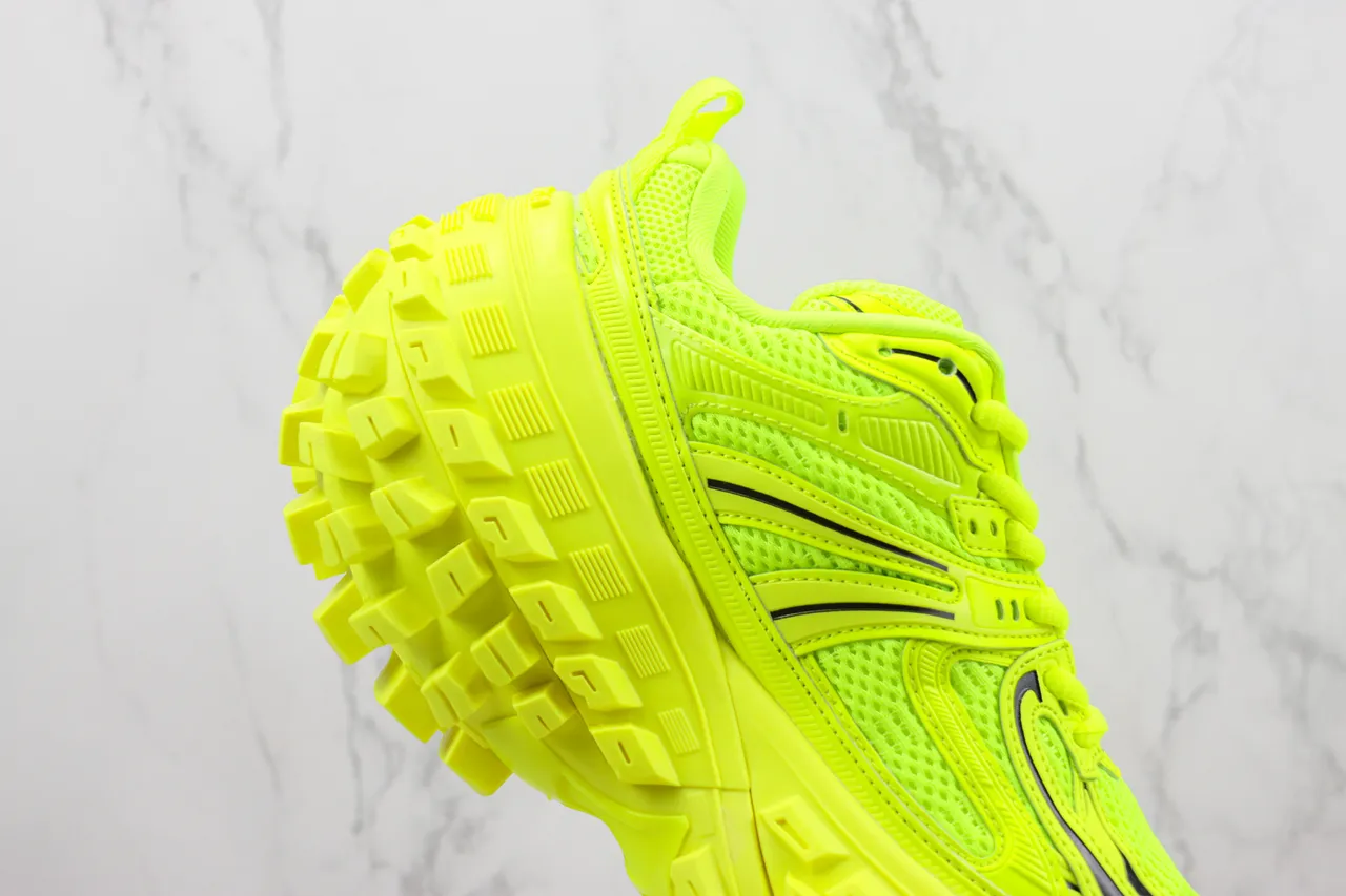 Salomon Yellow Black Chunky Trail Runner Neon Monochrome Running Shoes 5