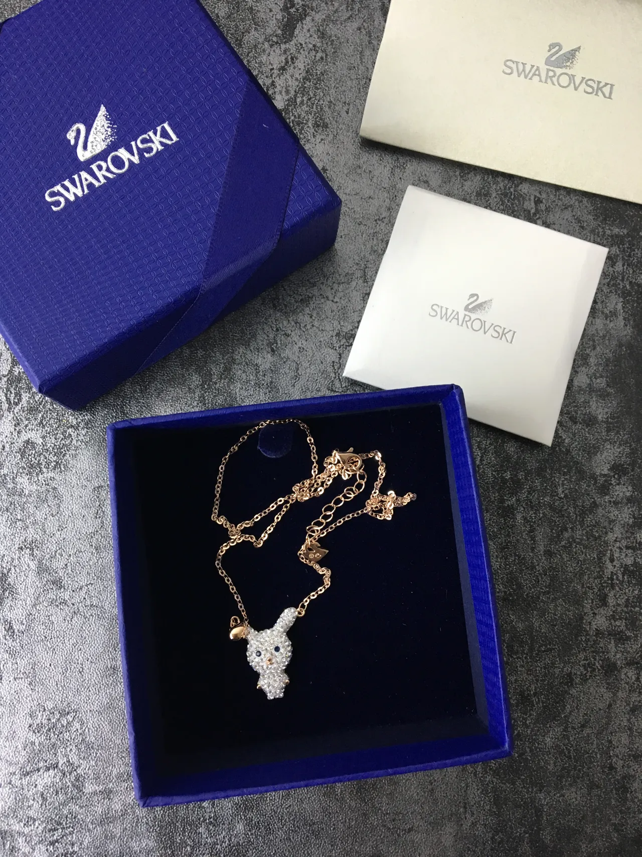 Swarovski Collier pendentif animal incrusté de cristaux 2