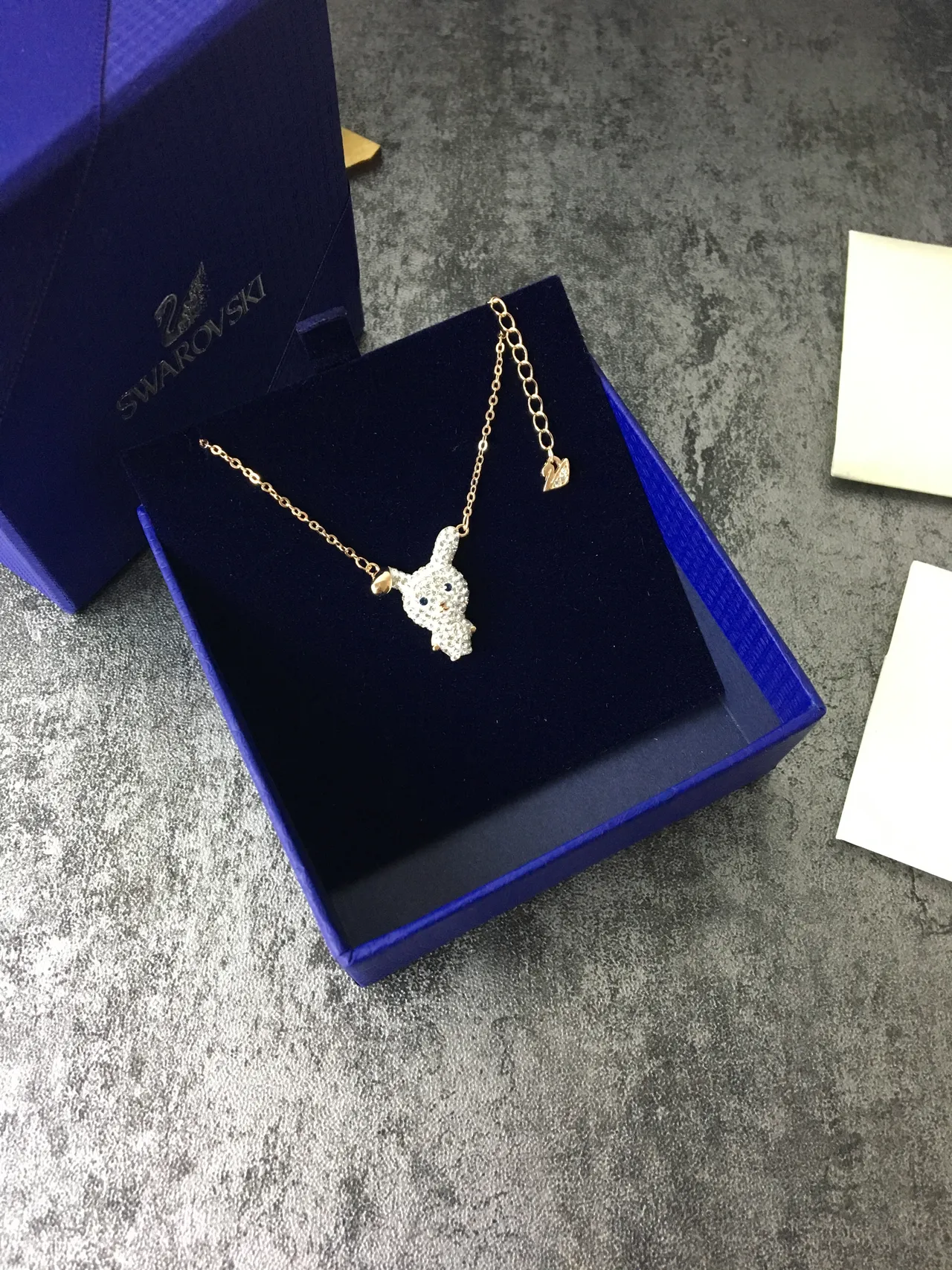 Swarovski Collier pendentif animal incrusté de cristaux 3