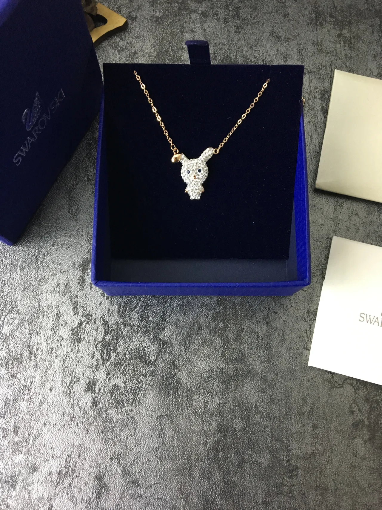 Swarovski Collier pendentif animal incrusté de cristaux 4