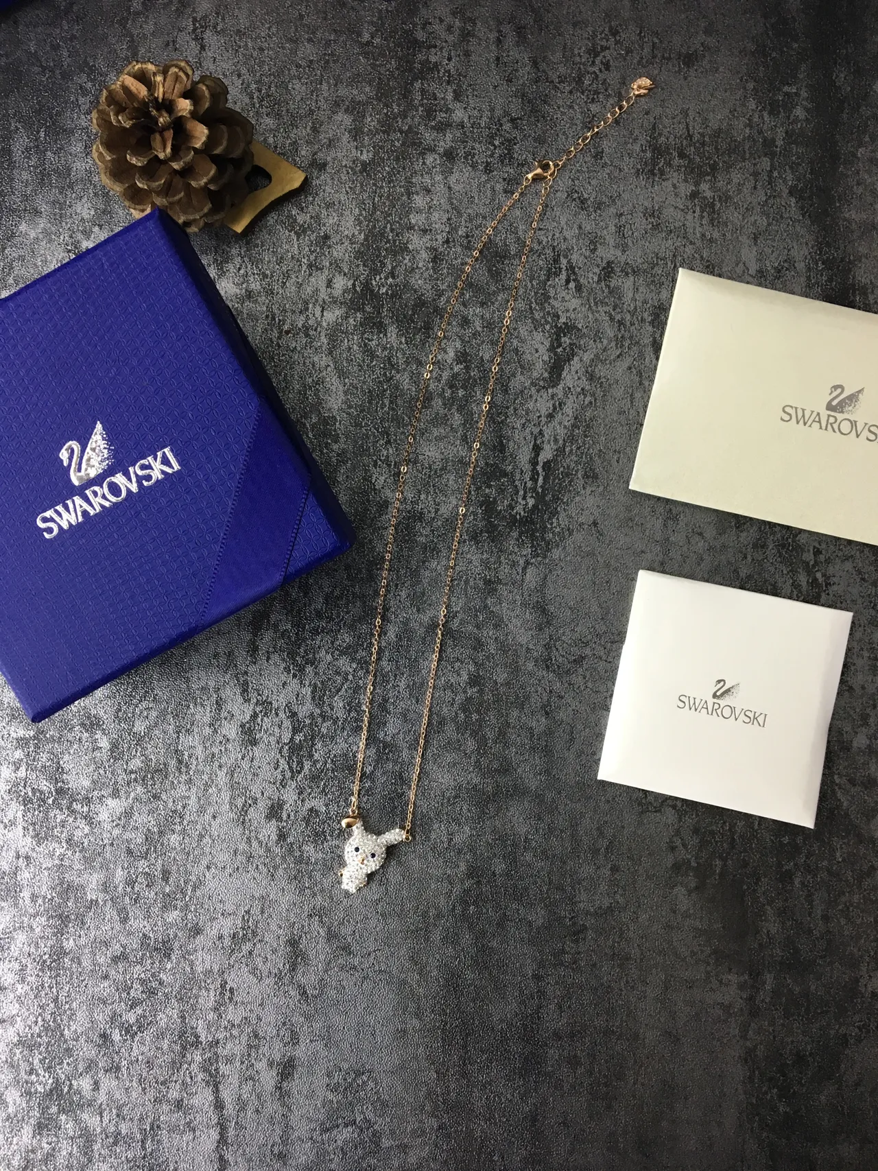 Swarovski Collier pendentif animal incrusté de cristaux 6