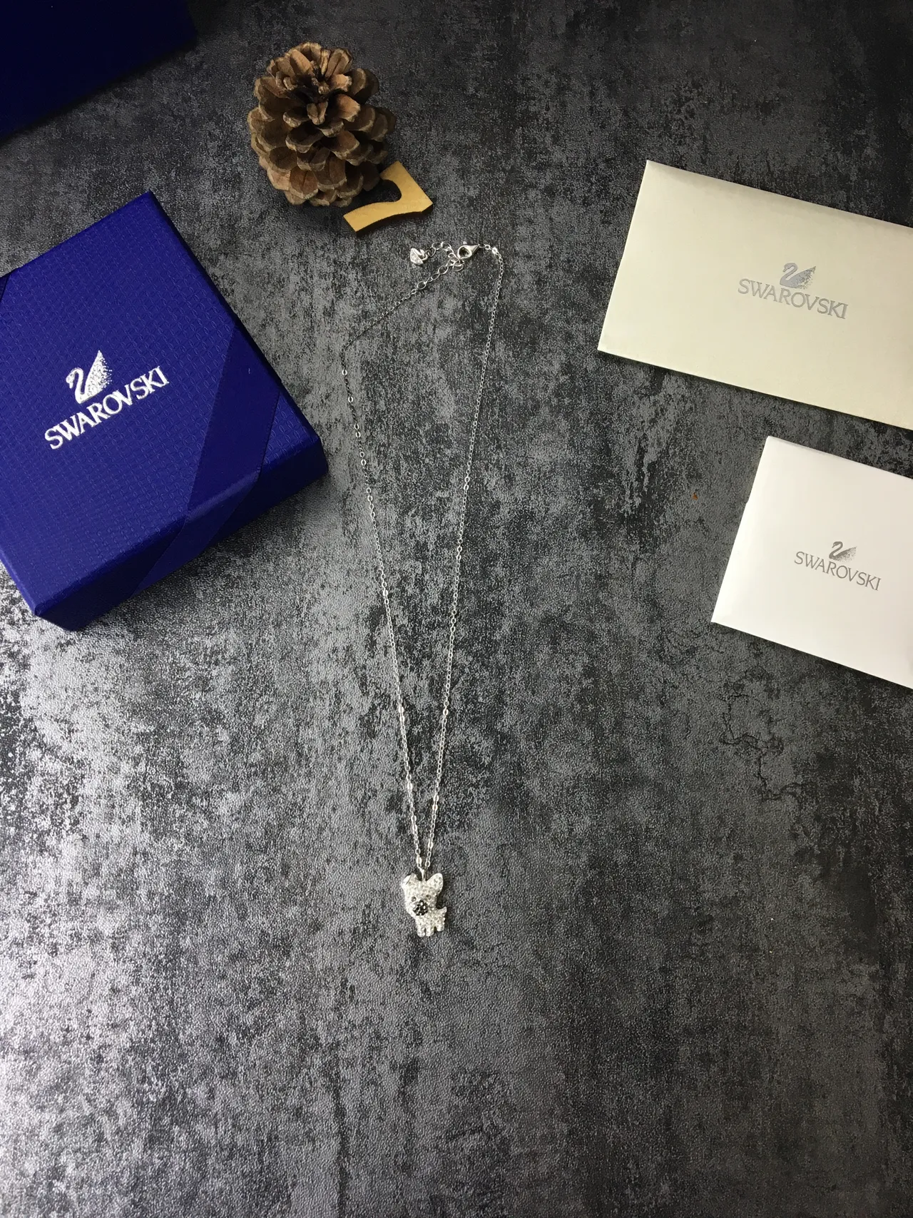 Swarovski Collier avec Charm de Chien Pavé de Cristaux 6
