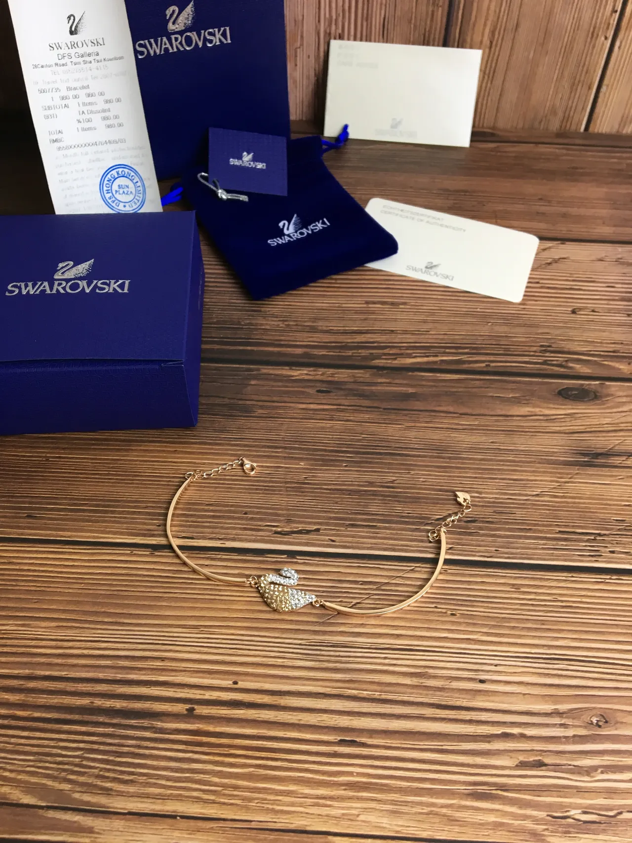 Swarovski Swan Collection Gradient Cristal Cygne Bracelet 6