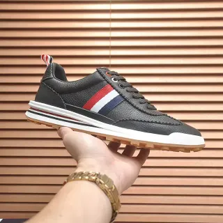 Thom Browne Classic Stripe Sneaker Black Red White Blue Lifestyle Sneakers