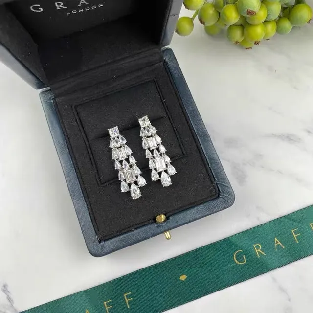 Tiffany & Co. Brincos em cascata multi-corte 4