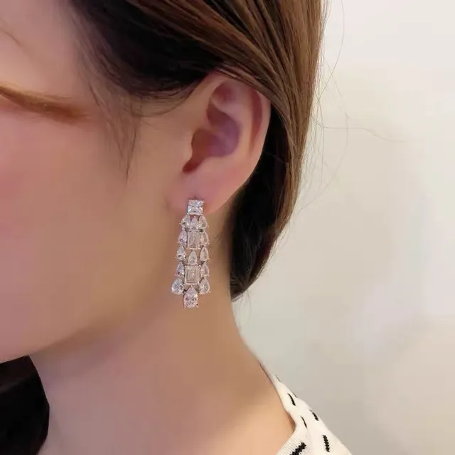 Tiffany & Co. Brincos em cascata multi-corte 5