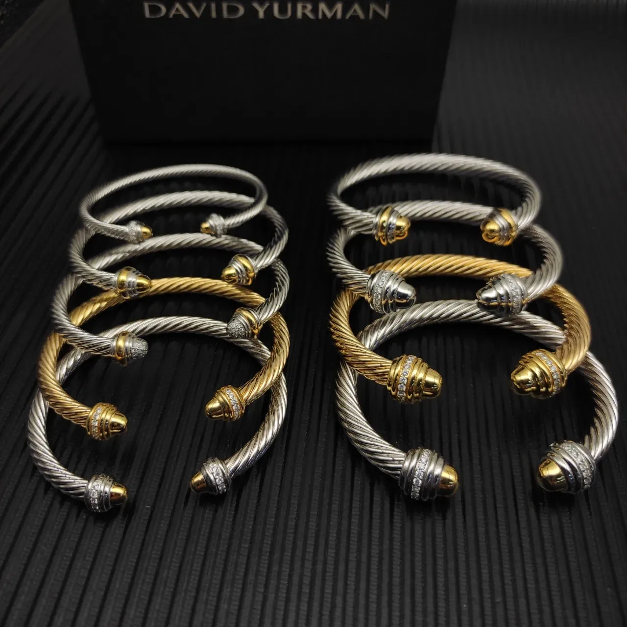 Tiffany & Co. HardWear Twisted Rope Diamond-Accent Gold Bracelet 2