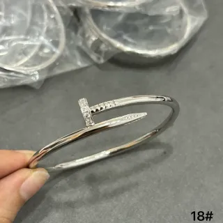 Tiffany & Co. Juste un Clou Pavé T-Bar Silver Bracelet