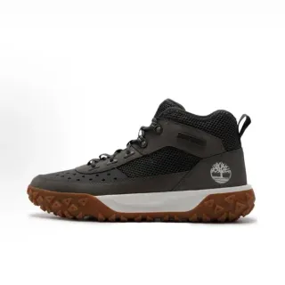 Timberland Gray Brown Mid-Cut Mesh-and-Synthetic Upper Hiking Boots