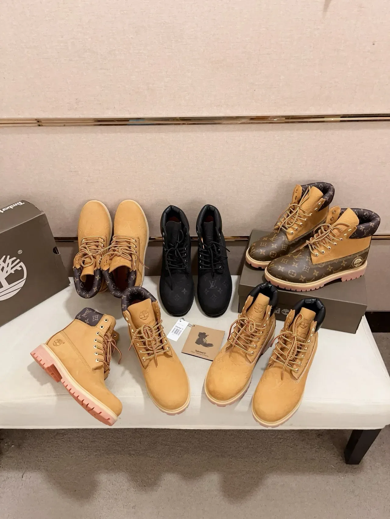 Timberland Premium بوت عمل 6 إنش أسود نابوك 7