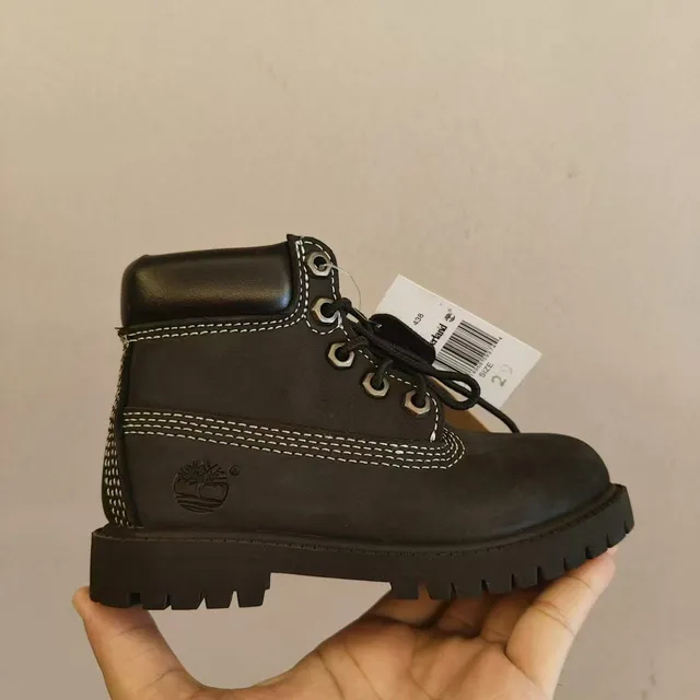 Timberland Premium 6-Inch Brown Beige Nubuck Upper Contrast Stitching Work Boots 14