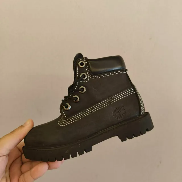Timberland Premium 6-Inch Brown Beige Nubuck Upper Contrast Stitching Work Boots 16