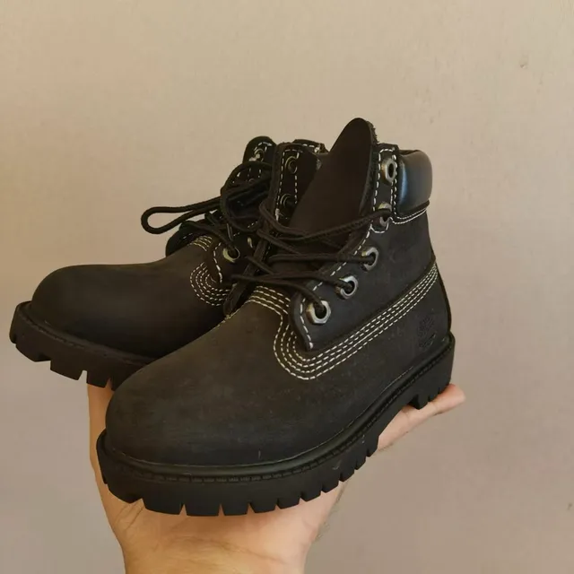 Timberland Premium 6-Inch Brown Beige Nubuck Upper Contrast Stitching Work Boots 17