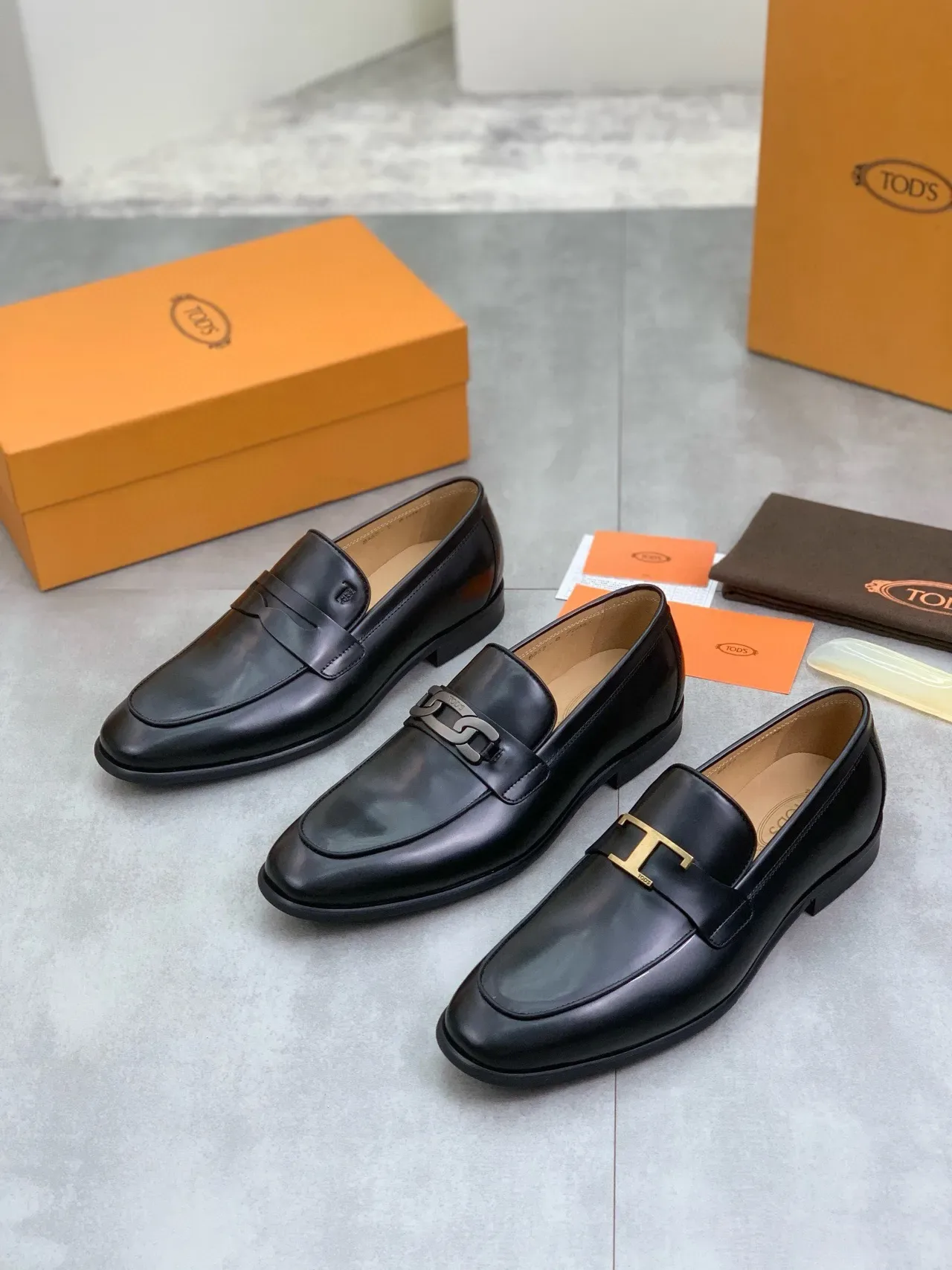 Tod's Horsebit Loafer Cuir Noir Slip-On 2