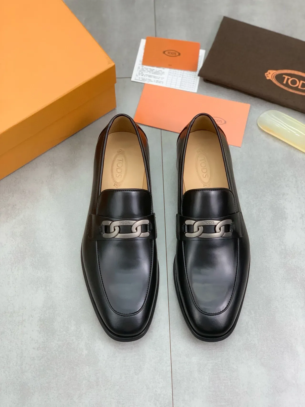 Tod's Horsebit Loafer Cuir Noir Slip-On 5