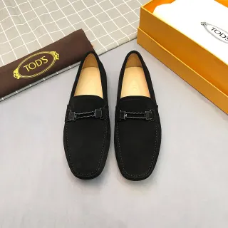 Tod's Horsebit Loafer Mocasines de ante negro
