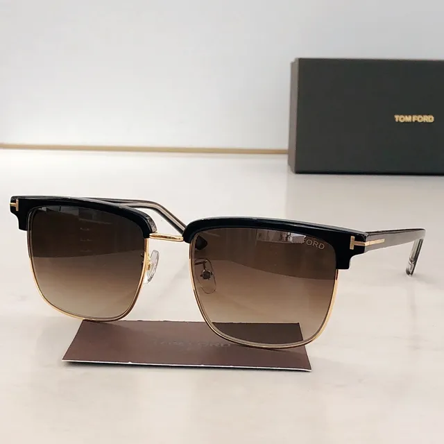 Tom Ford Harper Black and Silver Gradient Sunglasses 8