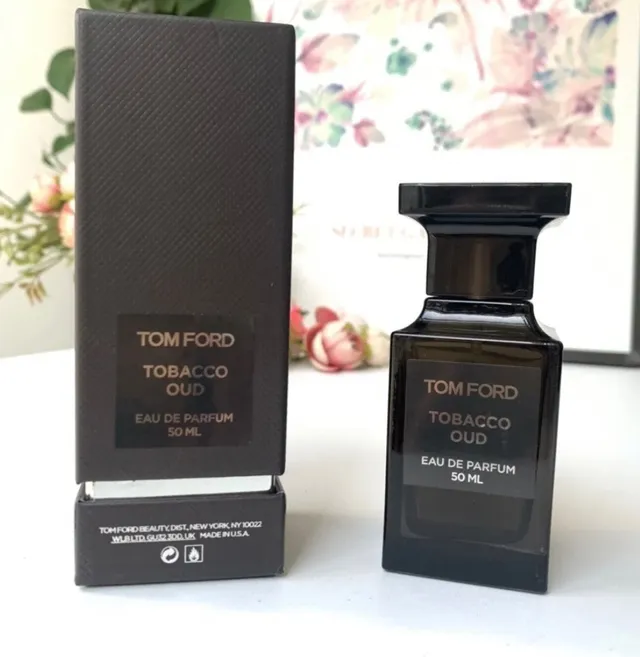 Tom Ford Tobacco Vanille Noir Or Brillant Verre Plaque Étiquette Parfum 2