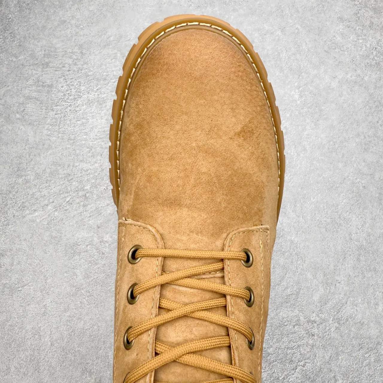 UGG Beige Black Suede Upper Lace-Up Work Boots 9