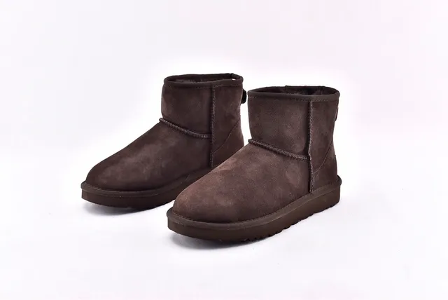 UGG Classic Mini Brown Suede Snow Boots 2