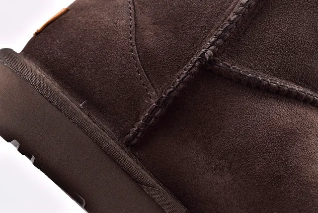 UGG Classic Mini Brown Suede Snow Boots 6