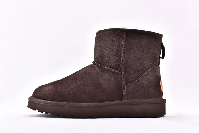 UGG Classic Mini Brown Suede Snow Boots 8