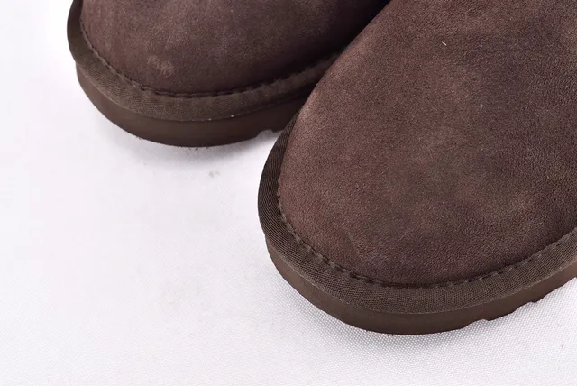 UGG Classic Mini Brown Suede Snow Boots 10