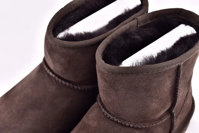 UGG Classic Mini Brown Suede Snow Boots 11