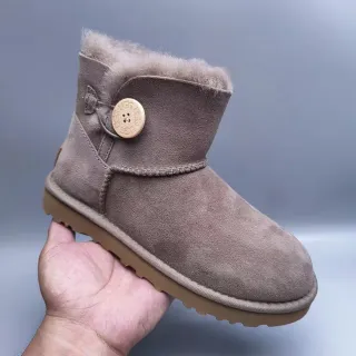 UGG Classic Mini Button Taupe Snow Boots