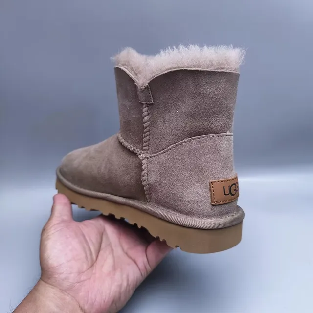 UGG Classic Mini Button Taupe Snow Boots 2