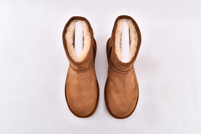 UGG Classic Mini Chestnut Suede Snow Boots 3