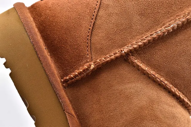 UGG Classic Mini Chestnut Suede Snow Boots 6