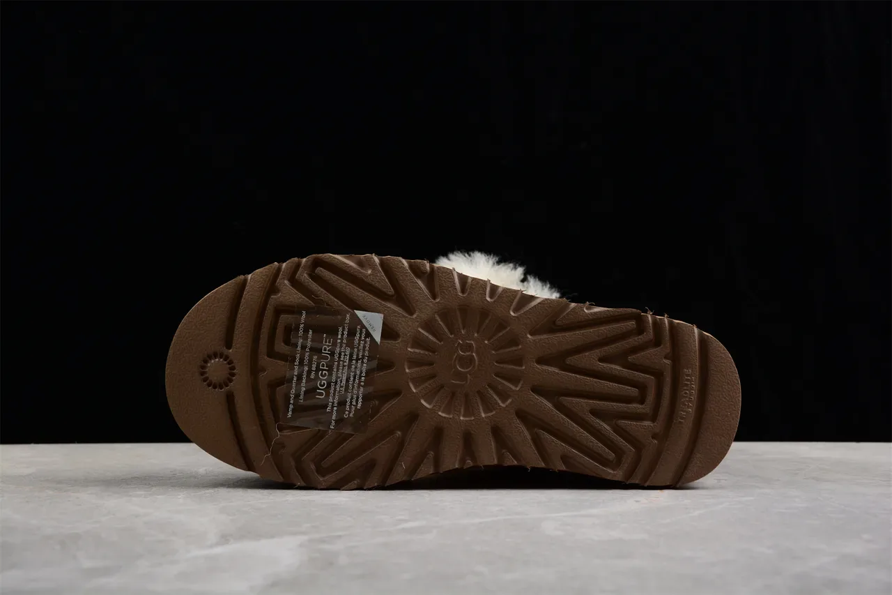 UGG Classic Tall Lace-Up Brown Shearling Snow Boots 7
