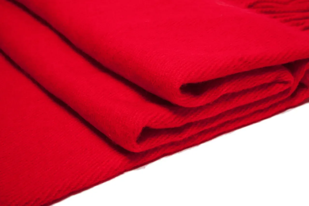 UGG Red Knitted Fringed Scarve 11