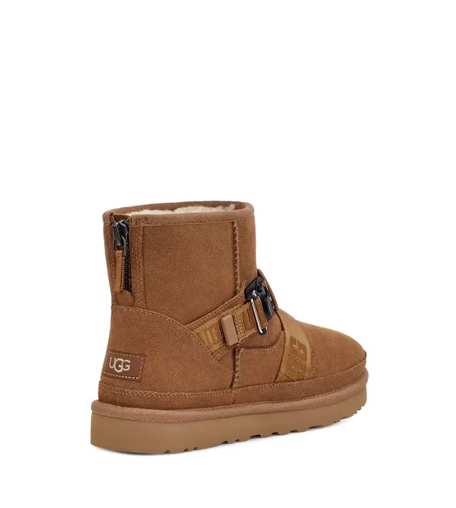 UGG Strap Detail Tan Suede Snow Boot 4