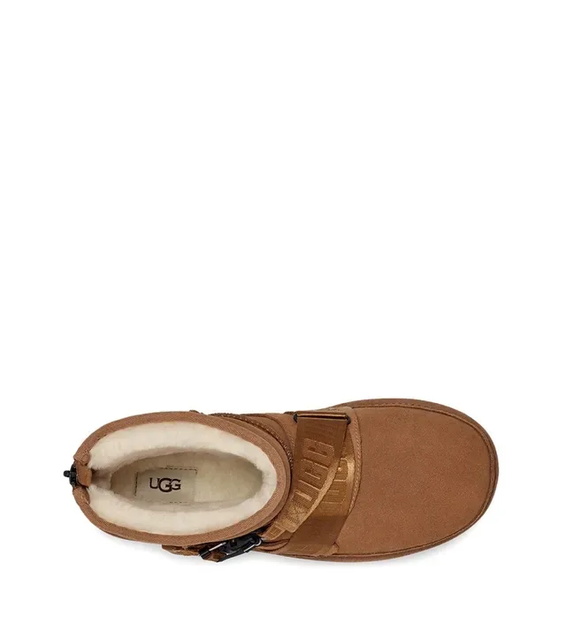 UGG Strap Detail Tan Suede Snow Boot 5