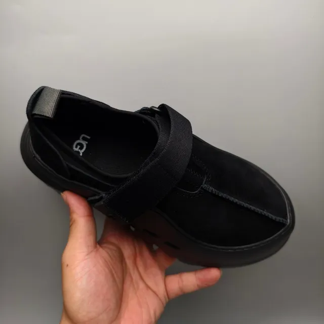 UGG Tasman Black Platform Sole Suede Upper Clog 3