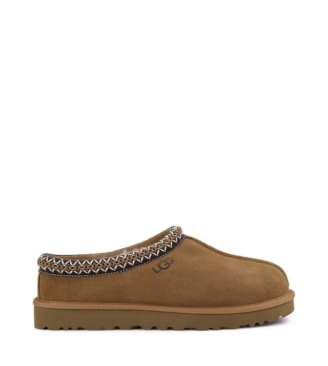 UGG Tasman Brown Beige Suede Upper Braided Trim Casual Shoes 2