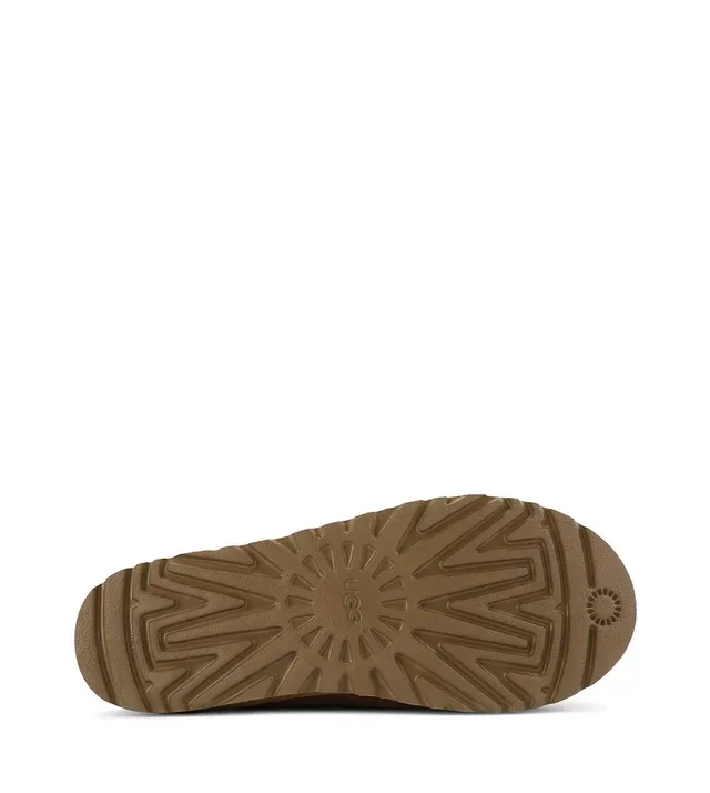 UGG Tasman Brown Beige Suede Upper Braided Trim Casual Shoes 6