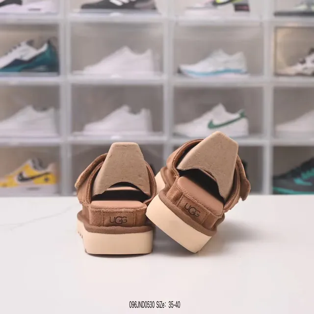 UGG Tasman-Style Cross-Strap Suede Slippers 5