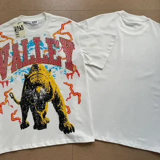 Vale Forever Valley Tiger图案印花白色T恤