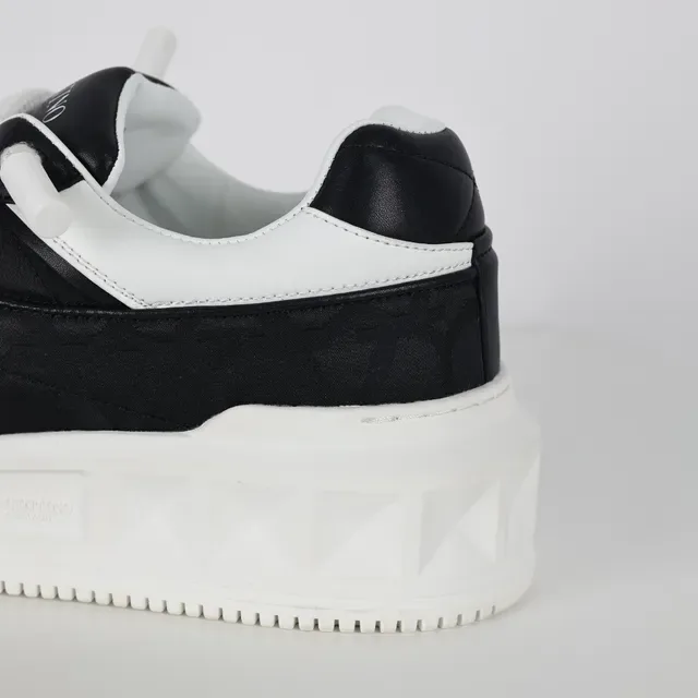 Valentino Rockstud Star Black and White Chunky Sneakers 4
