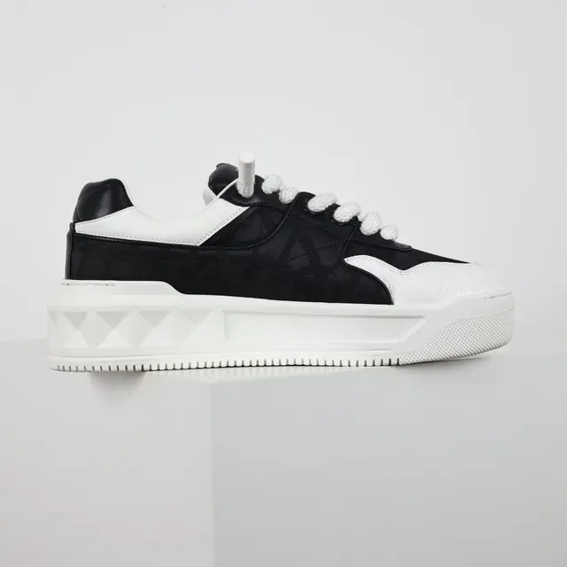 Valentino Rockstud Star Black and White Chunky Sneakers 7
