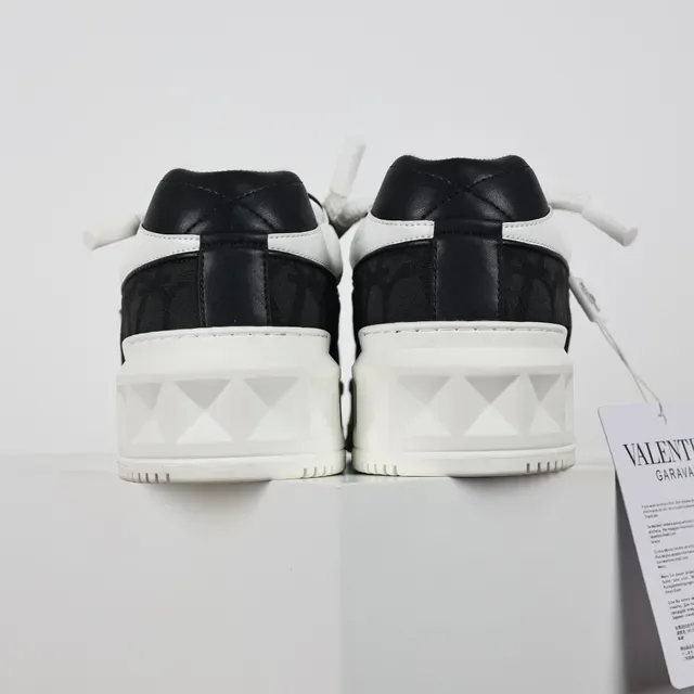 Valentino Rockstud Star Black and White Chunky Sneakers 8