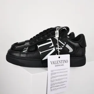 Valentino VLTN Black Pebbled Leather Lifestyle Sneakers