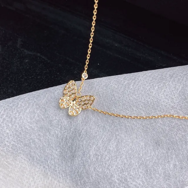 Van Cleef & Arpels Papillon Pavé Papillon pendentif collier 2