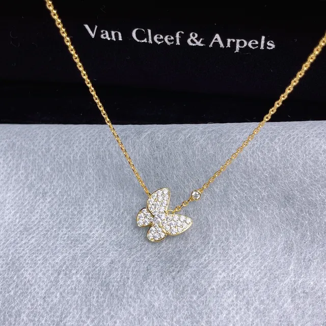 Van Cleef & Arpels Papillon Pavé Papillon pendentif collier 4